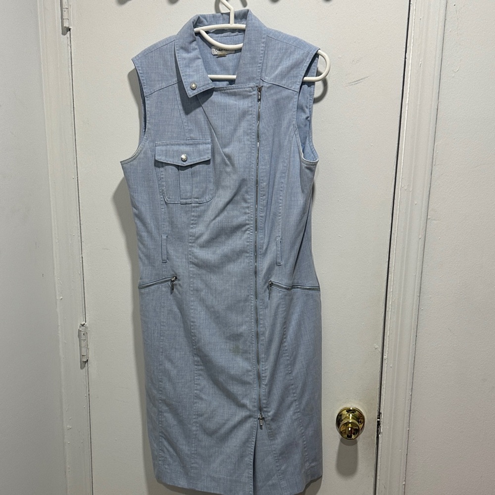 Calvin Klein Light Blue Sleeveless Vest